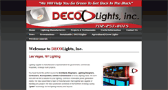Desktop Screenshot of decolightsinc.com